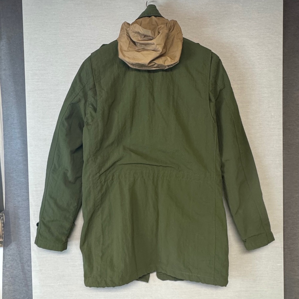 Banana Republic Heritage Stadium Jacket Mens Medium Green Military Field 932524 - Picture 2 of 8